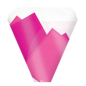 Ribbed Square Pink Sleeve