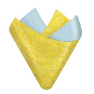 Spring Fling  Light Blue Yellow Flip Sheet