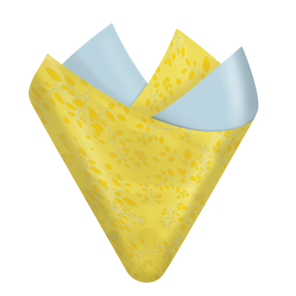 Spring Fling  Light Blue Yellow Flip Sheet