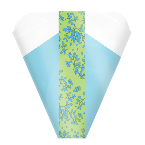 Spring Fling Light Blue Green Sleeve