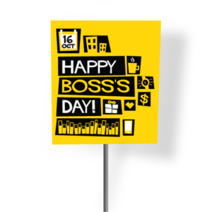 Yellow Happy Boss Day