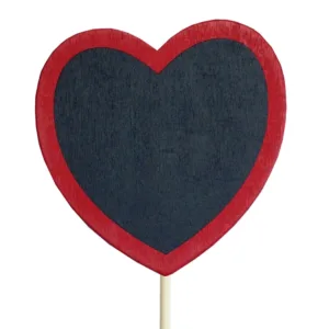 Chalkboard Red Heart Pick