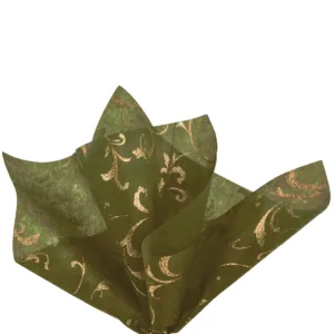 Estelle Glitter Gold On Olive Texture Insert