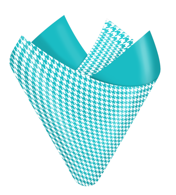 Houndstooth Teal Flip Sheet