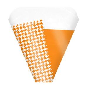 Houndstooth Orange Sleeve