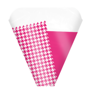 Houndstooth Hot Pink Sleeve