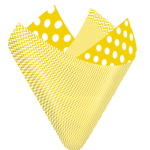 Large Dots Chevron Yellow Flip Sheet