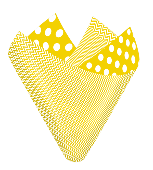 Large Dots Chevron Yellow Flip Sheet
