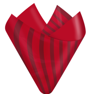 Parlor Stripes Red Flip Sheet