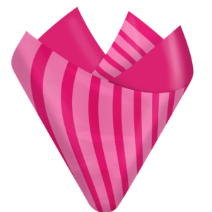 Parlor Stripes Pink Flip Sheet