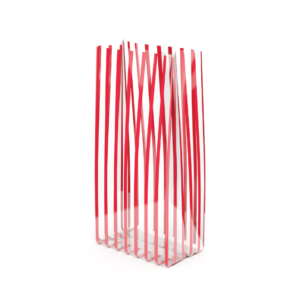 Vertical Stripes Red
