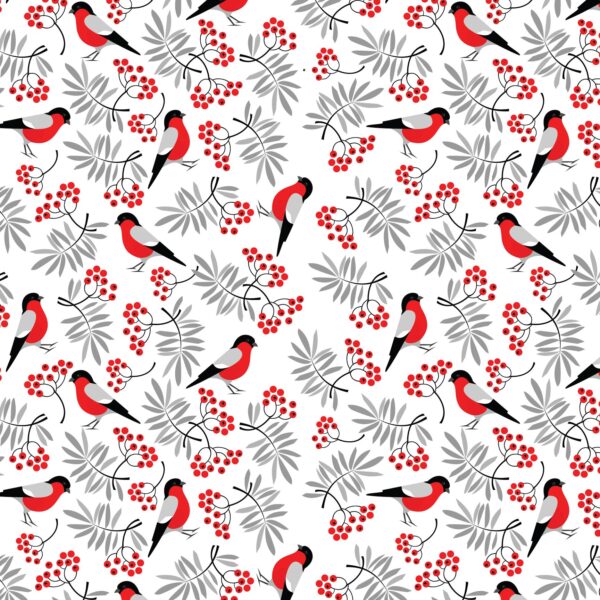 Winter Birds Cello Roll