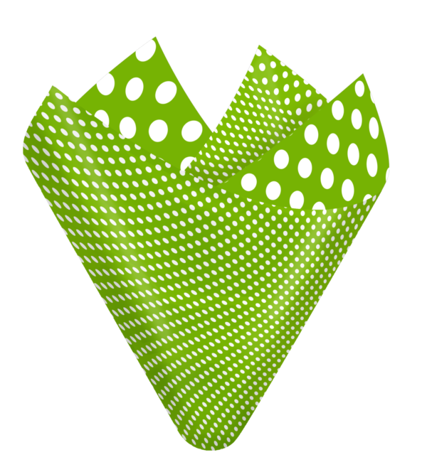 Large Dots Chevron Green Flip Sheet