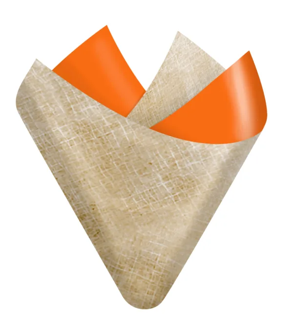 Jute Orange Flip Sheet
