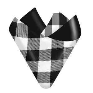Buffalo Plaid White/Black Flip Sheet